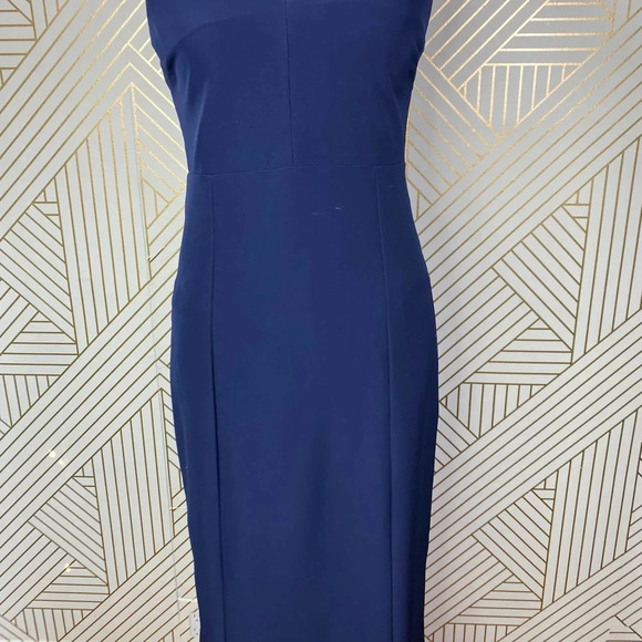 Show Me Your Mumu Morgan Gown in Rich Navy Stretch Crepe‎ Size US Medium - Picture 4 of 12